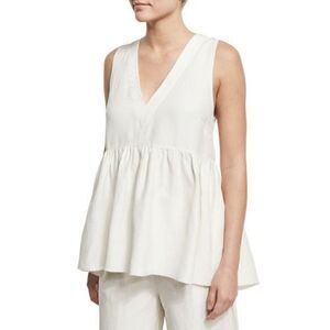 Elizabeth & James
Gabby Deep V-Neck Ruched Top, Ivory